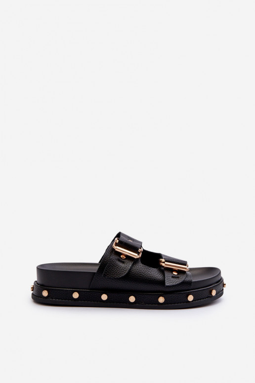 Pantofole da donna con una piattaforma Big Star NN27402 colore nero