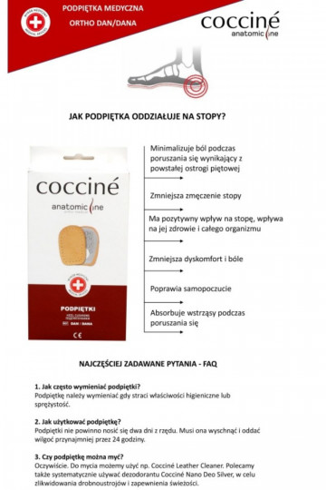COCCINE ORTHO DAN Sottopiedi per Spurii Plantari 2