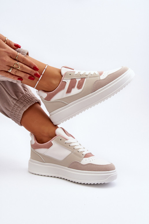 Basso per le donne Scarpe modello sneakers beige Regines