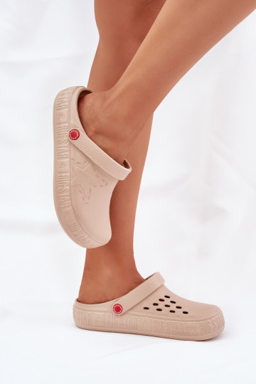 Femminile Pantofole leggere Big Star II275012 beige