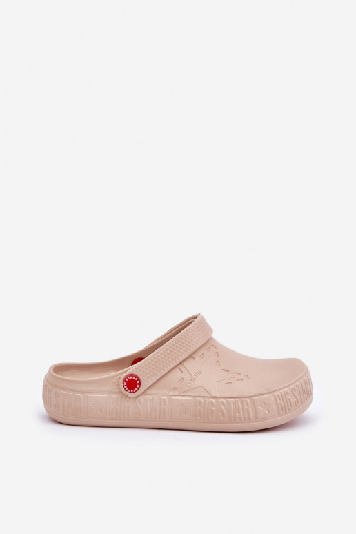 Femminile Pantofole leggere Big Star II275012 beige