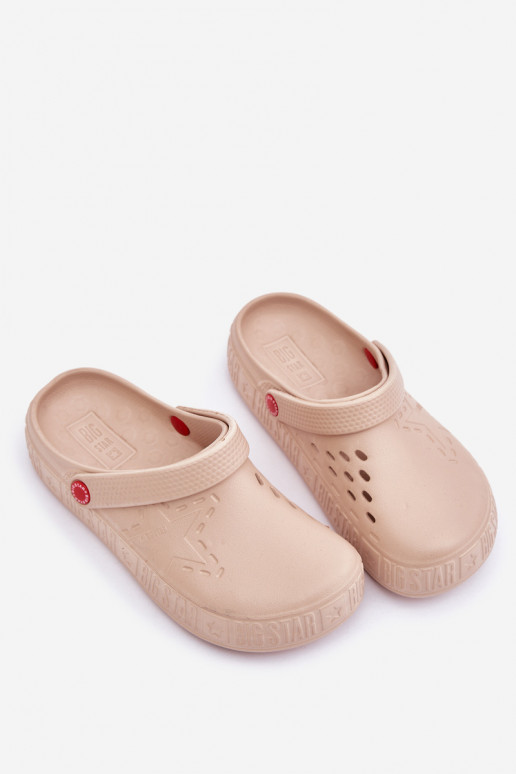 Femminile Pantofole leggere Big Star II275012 beige