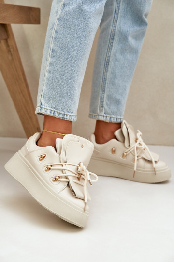 Sneakers con piattaforma color sabbia Dolistana 2