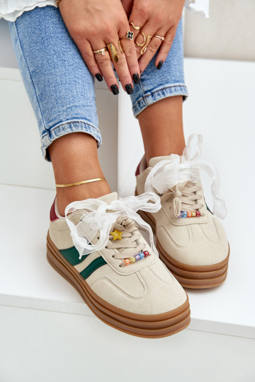Sneakers con dettagli color sabbia J Przypinkami Jariana