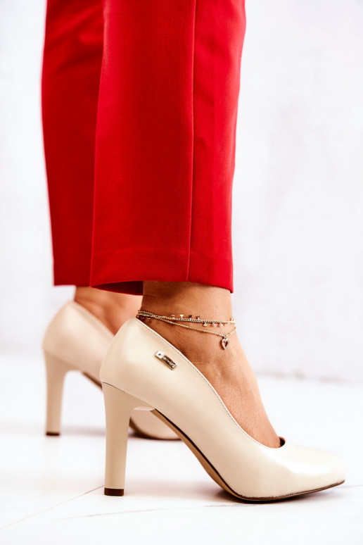 Scarpe col tacco alto Sergio Leone beige Campbell Scarpe col tacco alto Sergio Leone beige Campbell