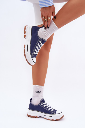 Basso Scarpe per il tempo libero con una piattaforma blu scuro AradAin 2