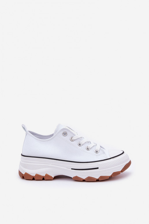 Basso Scarpe per il tempo libero con una piattaforma Colore bianco AradAin Basso Scarpe per il tempo libero con una piattaforma Colore bianco AradAin