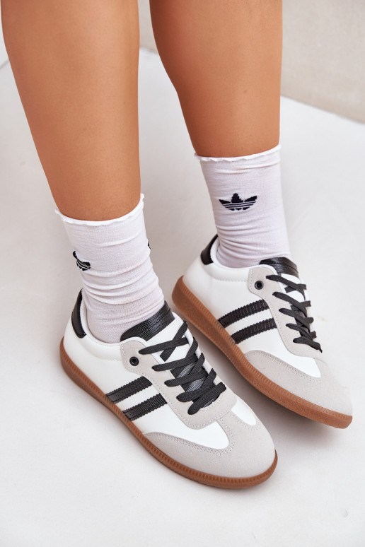 scarpe da ginnastica con suola piatta Scarpe da ginnastica Femminile Bianco-colore nero Loredis