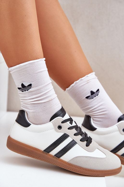 scarpe da ginnastica con suola piatta Scarpe da ginnastica Femminile Bianco-colore nero Loredis