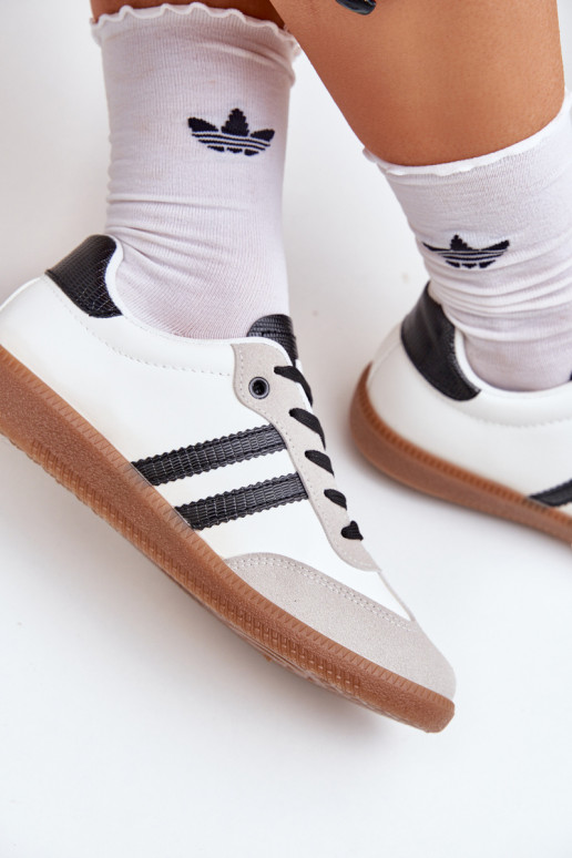 scarpe da ginnastica con suola piatta Scarpe da ginnastica Femminile Bianco-colore nero Loredis