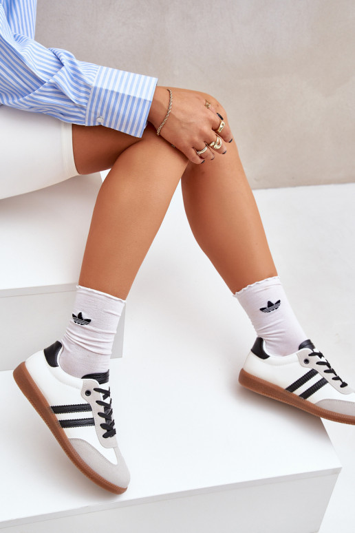 scarpe da ginnastica con suola piatta Scarpe da ginnastica Femminile Bianco-colore nero Loredis