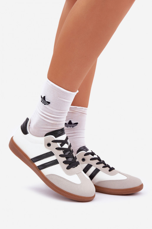 scarpe da ginnastica con suola piatta Scarpe da ginnastica Femminile Bianco-colore nero Loredis