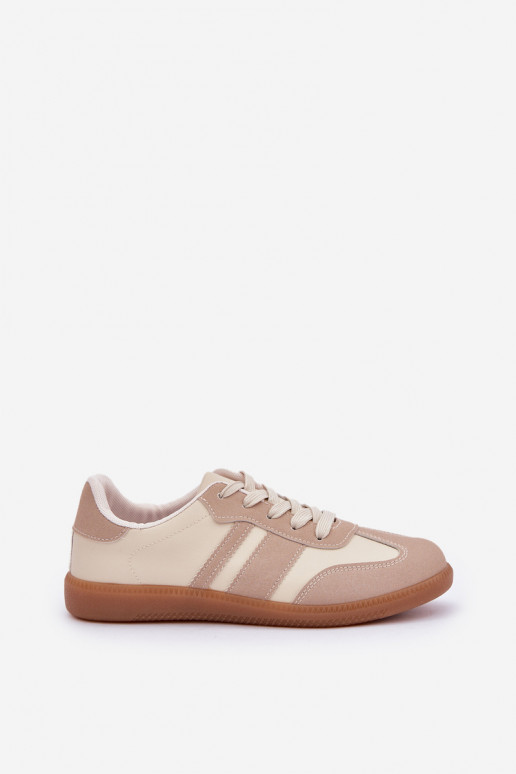 Basso Scarpe modello sneakers Femminile in ecopelle beige Nonalorin Basso Scarpe modello sneakers Femminile in ecopelle beige Nonalorin