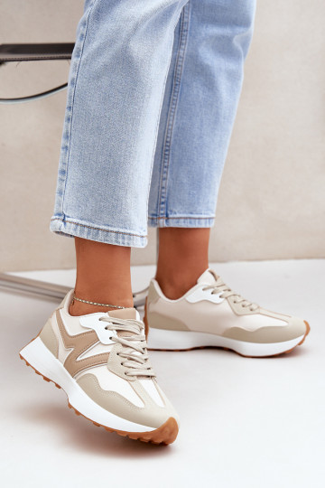 scarpe da ginnastica Scarpe modello sneakers Femminile beige Britma