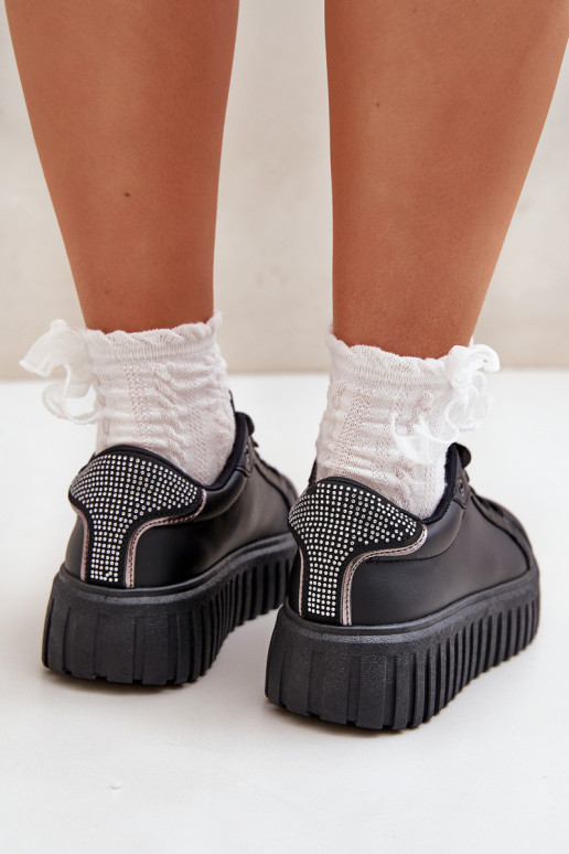 Scarpe modello sneakers Femminile Z Przypinkami colore nero Grelesi