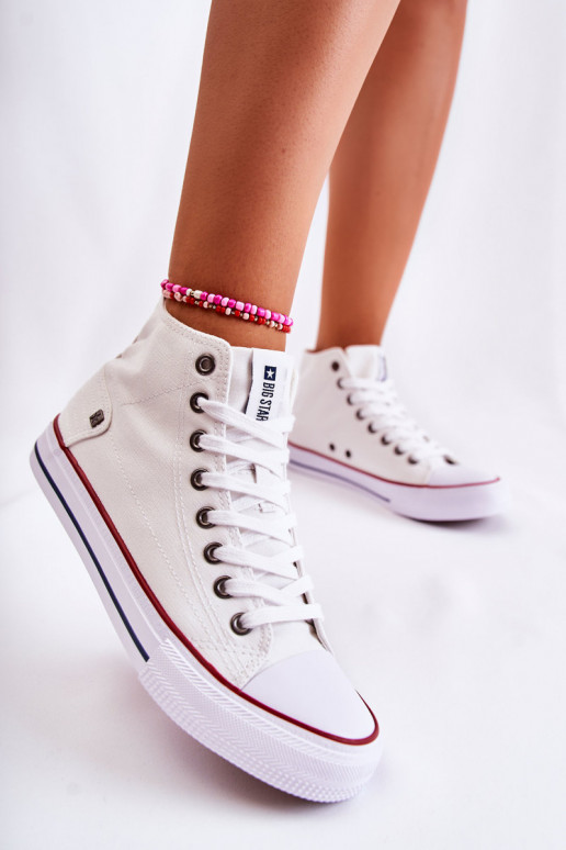 Femminile scarpe per il tempo libero con suola Big Star DD274332 Colore bianco