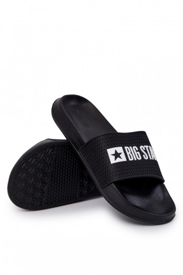 per uomo Pantofole Big Star JJ174505 colore nero