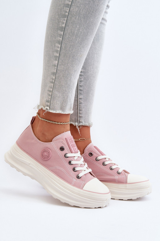 Scarpe da donna con suole massicce alla moda Big Star NN274129 colore rosa
