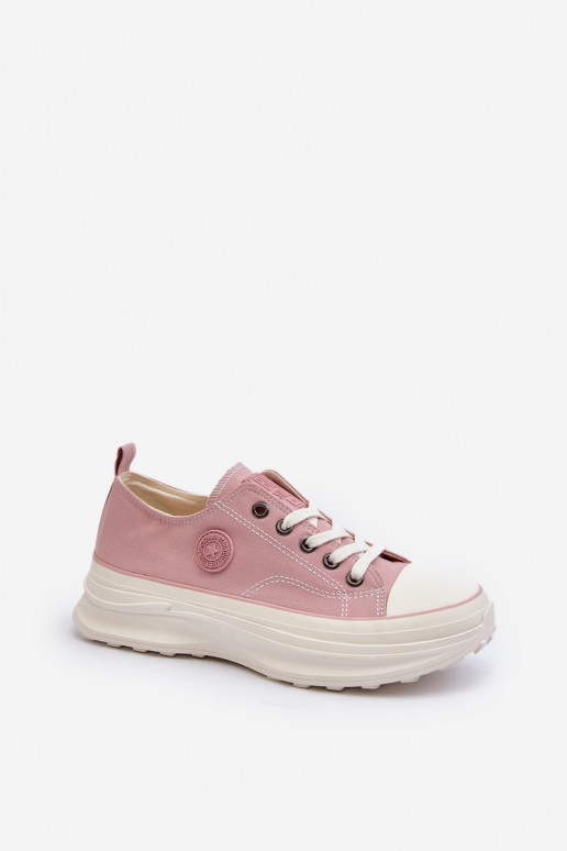 Scarpe da donna con suole massicce alla moda Big Star NN274129 colore rosa