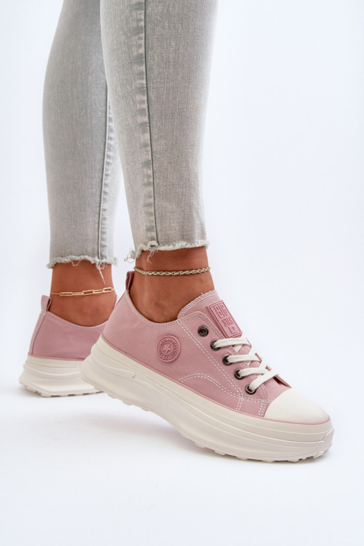 Scarpe da donna con suole massicce alla moda Big Star NN274129 colore rosa