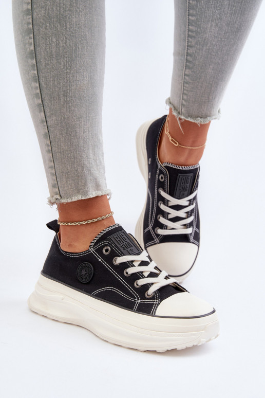 Scarpe da donna con suole massicce alla moda Big Star NN274125 colore nero