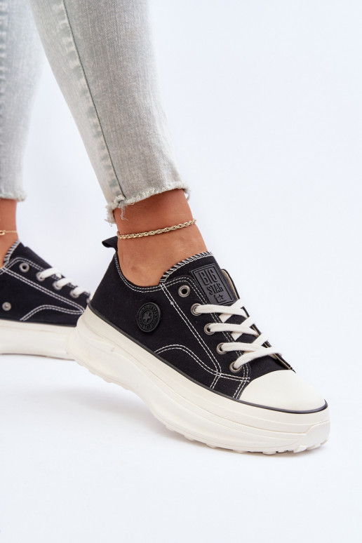 Scarpe da donna con suole massicce alla moda Big Star NN274125 colore nero