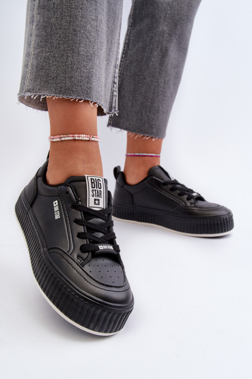 Scarpe modello sneakers Femminile con una piattaforma Big Star NN274255 colore nero