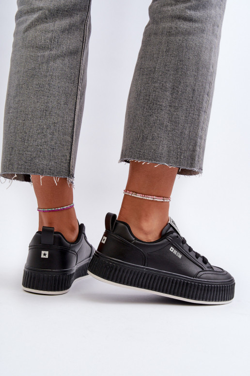 Scarpe modello sneakers Femminile con una piattaforma Big Star NN274255 colore nero