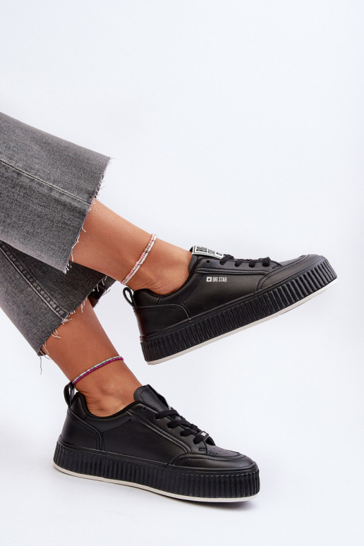 Scarpe modello sneakers Femminile con una piattaforma Big Star NN274255 colore nero