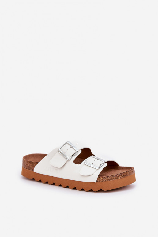 Elegantello classico Femminile Pantofole Big Star LL274480 Colore bianco