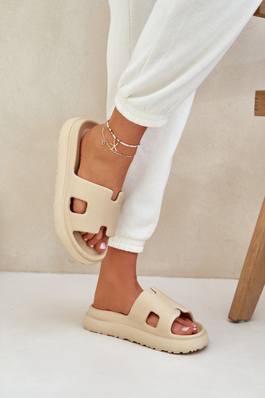 Pantofole leggere Pantofole Con ritagli beige Neladith Pantofole leggere Pantofole Con ritagli beige Neladith