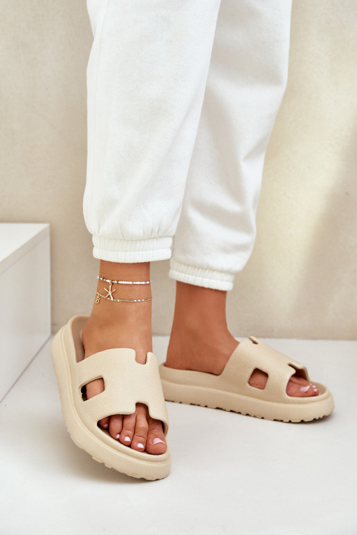 Pantofole leggere Pantofole Con ritagli beige Neladith Pantofole leggere Pantofole Con ritagli beige Neladith