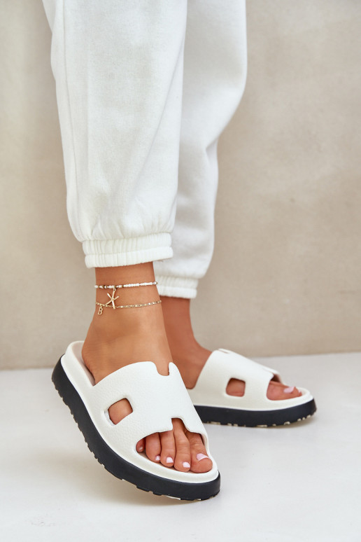 Pantofole leggere Pantofole Con ritagli Colore bianco Neladith
