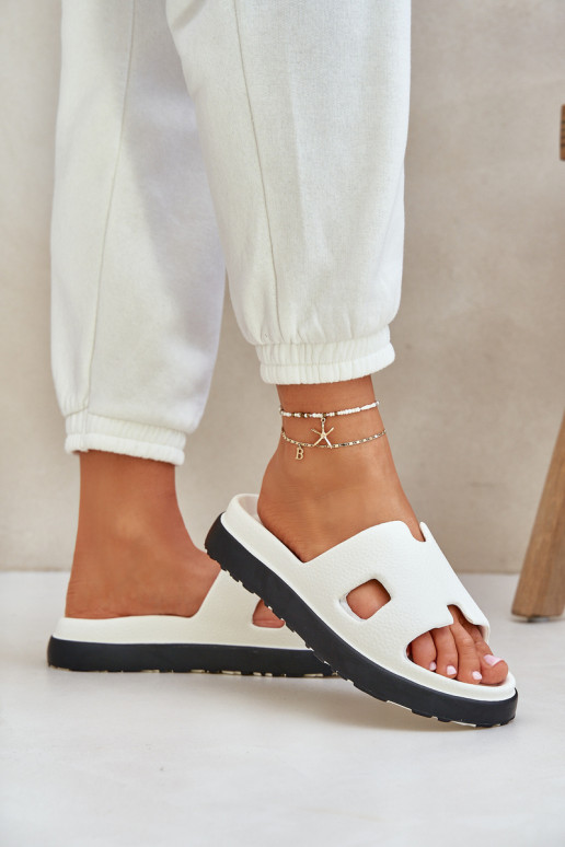 Pantofole leggere Pantofole Con ritagli Colore bianco Neladith