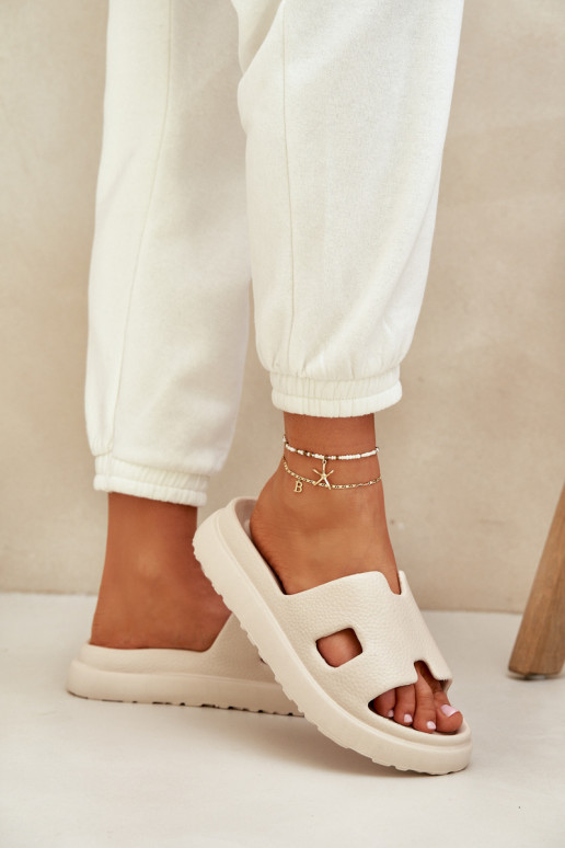 Pantofole leggere Pantofole Con ritagli colore avorio Neladith