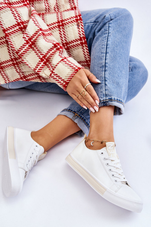 Sneakers modello classico Bianco-beige Ville Sneakers modello classico Bianco-beige Ville