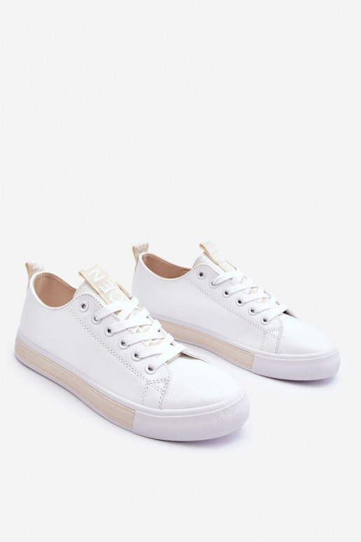 Sneakers modello classico Bianco-beige Ville Sneakers modello classico Bianco-beige Ville