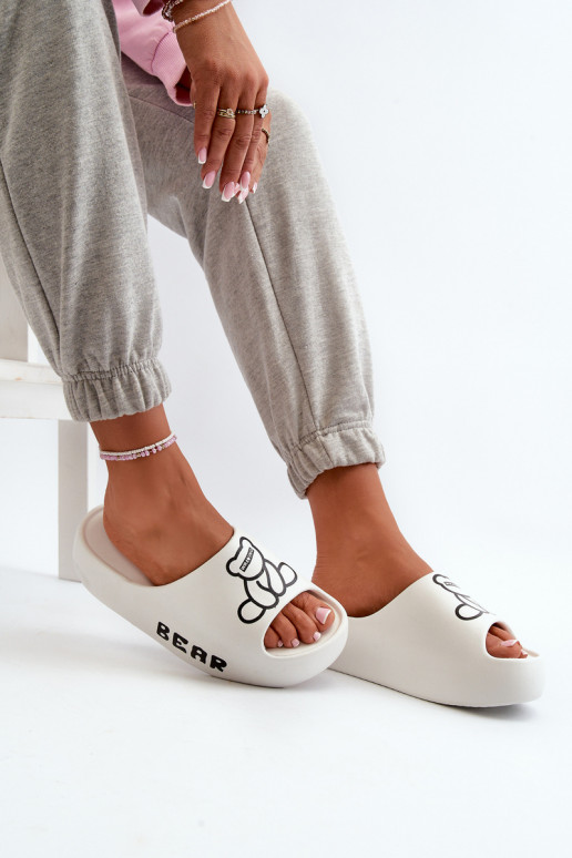 Pantofole leggere Pantofole da donna con suole massicce alla moda Con Orso Colore bianco Lamira Pantofole leggere Pantofole da donna con suole massicce alla moda Con Orso Colore bianco Lamira