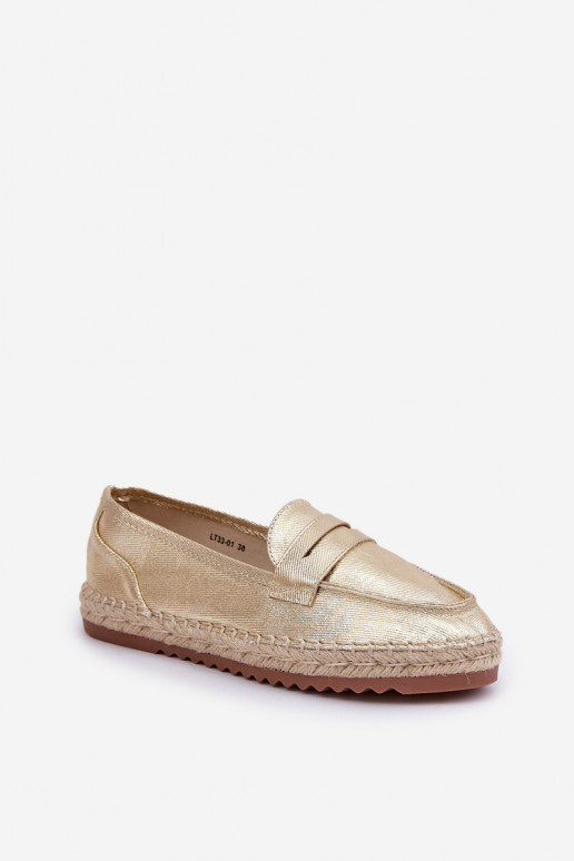 Espadrillas Con JutoAa Plecionką Su una suola piatta colore dorato Shilova Espadrillas Con JutoAa Plecionką Su una suola piatta colore dorato Shilova