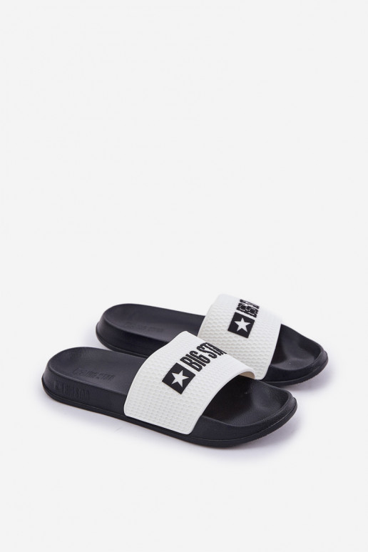 per uomo Pantofole Big Star JJ174506 Colore bianco