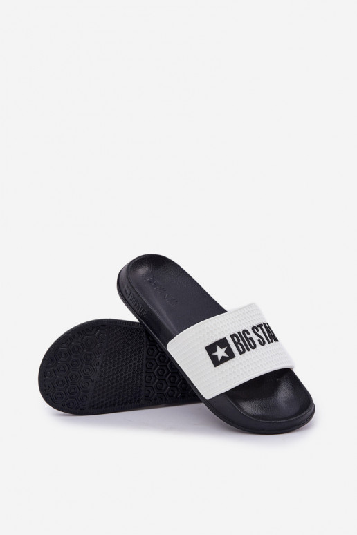 per uomo Pantofole Big Star JJ174506 Colore bianco