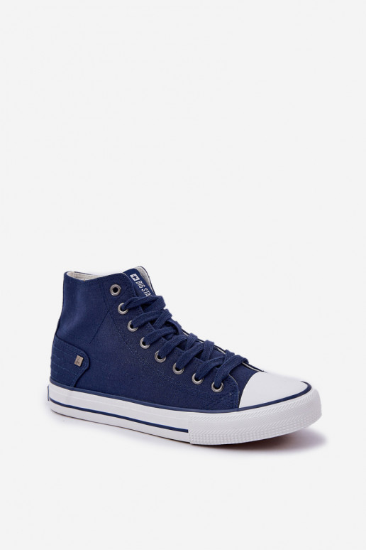 Femminile scarpe per il tempo libero con suola Big Star DD274333 blu scuro