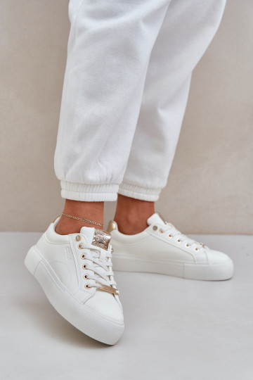 Scarpe modello sneakers da donna Big Star NN274211 bianche