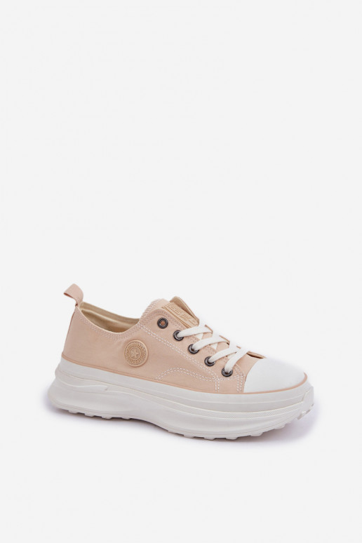 Scarpe da donna con suole massicce alla moda Big Star NN274127 beige