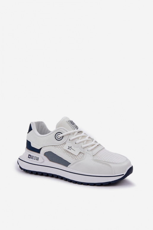 scarpe da ginnastica Scarpe modello sneakers Femminile Big Star NN274A103 HI-POLY SYSTEM Bianco-blu scuro