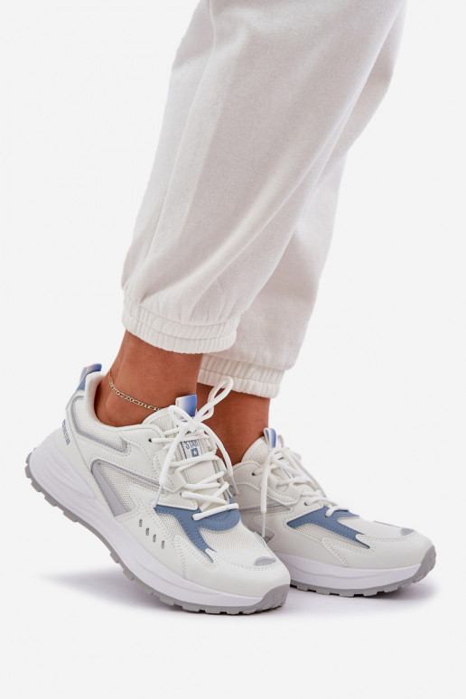 scarpe da ginnastica Femminile Big Star NN274A094 HI-POLY SYSTEM Bianco-colore blu