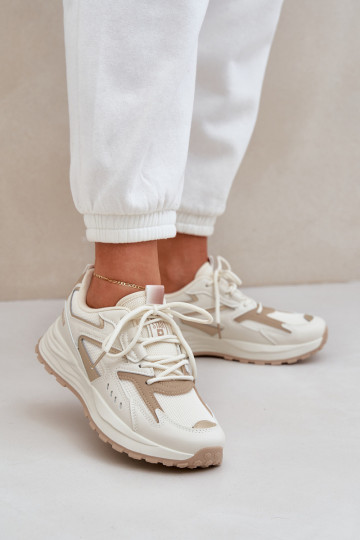 scarpe da ginnastica Femminile Big Star NN274A096 HI-POLY SYSTEM beige