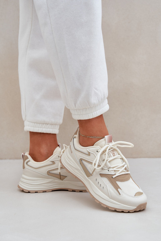 scarpe da ginnastica Femminile Big Star NN274A096 HI-POLY SYSTEM beige