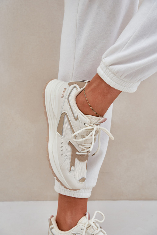 scarpe da ginnastica Femminile Big Star NN274A096 HI-POLY SYSTEM beige