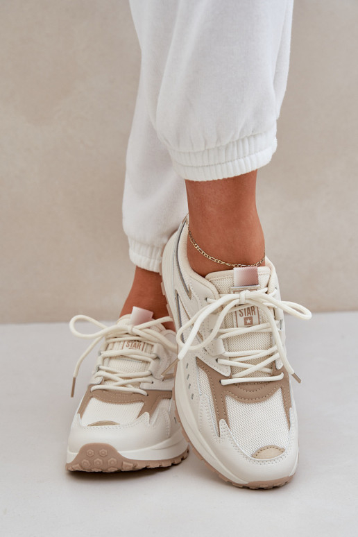 scarpe da ginnastica Femminile Big Star NN274A096 HI-POLY SYSTEM beige